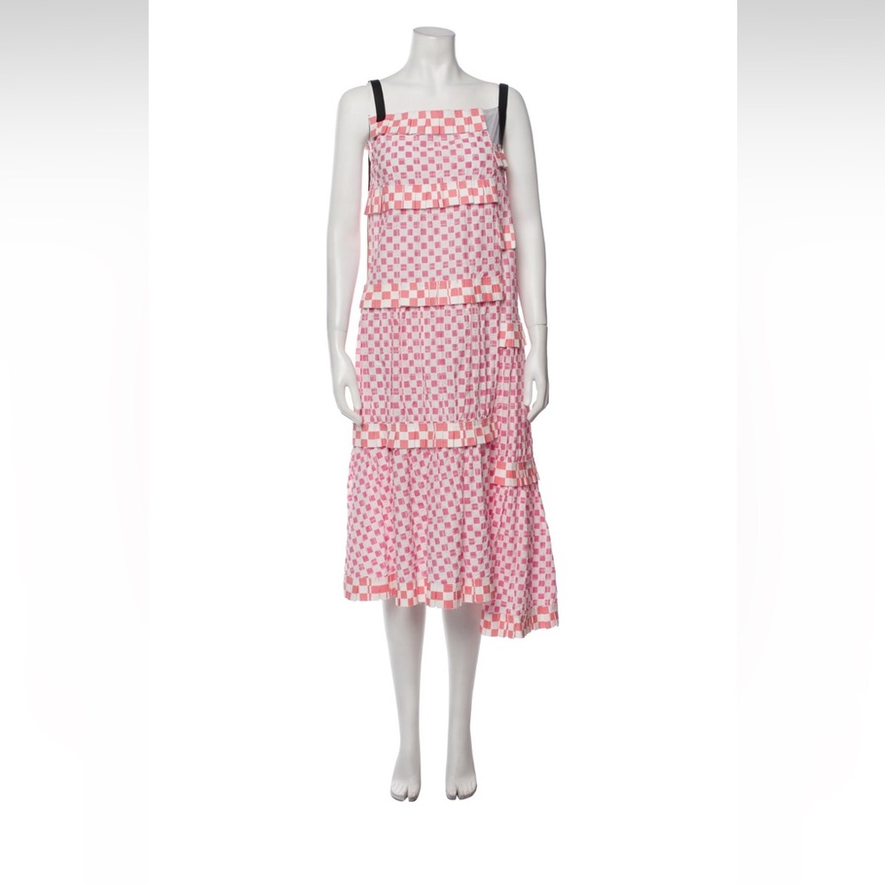 Loewe pink plaid Tent Dress By JW Anderson size small, Fr 36 USA 4 small